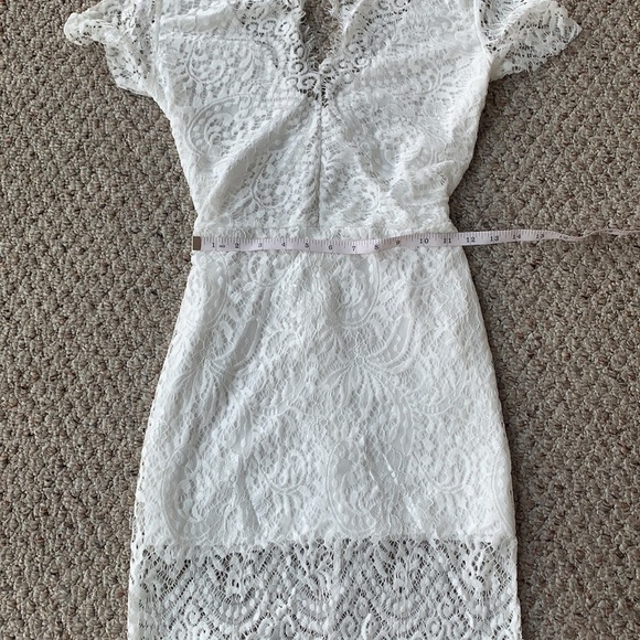 White Lace Dress, M - Picture 7 of 9